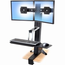 Ergotron WorkFit-S Dual Monitor Sit-Stand Workstation 33-341-200 Open Box picture