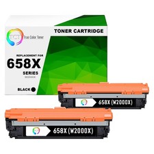 2Pk TCT Prem 658X W2000X Black HY for Compatible HP LaserJet M751s Toner Cart picture