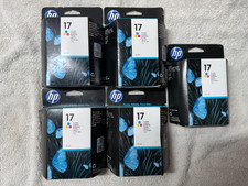 5 New boxes of Genuine Hp 17 Tri-color Ink Cartridge (C6625A) Expired Sealed picture