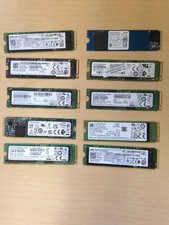 LOT OF 10: 256GB NVMe PCIe M.2 2280 SSD Major Brands 20%-80% health picture