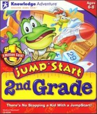 JumpStart 2nd Grade PC MAC CD learn math numbers music science read language + picture