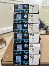 Genuine New HP730 Yellow DesignJet Expired 2024/2025 Look Pictures Details(6pcs) picture