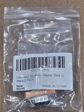 2 Pack of DB9 DB 9 RS-232 Male to Male Mini Null Modem Coupler Adapter Converter picture