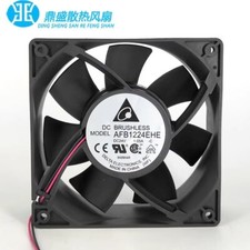 Delta AFB1224EHE 12038 DC24V 1.05A 2-wire high airflow dual ball cooling fan picture