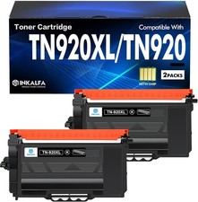 TN920XL TN920 Toner Cartridge Black 2 Pack Compatible Replacement for Brother picture