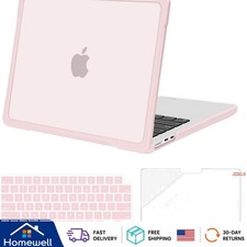 Elegant Chalk Pink Case for MacBook Air 13 Inch with TPU Bumper & Keyboard Cover picture