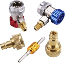 Car AC R1234YF And R134A Adapter Quick Couplers Connectors Kit For Auto Repair picture