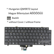 Magyar Billentyűzet For Dell Latitude 3450 5450, Precision 3490 (Y2015) Backlit picture