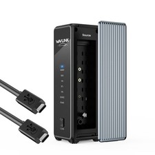 M.2 SSD Cloner Dual Bay NVMe Drive Enclosure Offline-Clone 2x8TB Capacity UASP picture