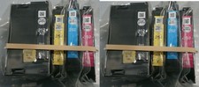 2 SETS Genuine Sealed Epson 252XL and 252 Cyn Mag Yel Ink Cartridges NO BOX picture
