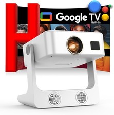 1500 ANSI/Google Store/Voice Control] 4K Outdoor Smart Projector with WiFi6 and picture