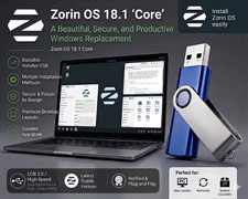 Zorin OS Core Bootable USB 8GB – Live Linux Install & Alternative to Windows picture