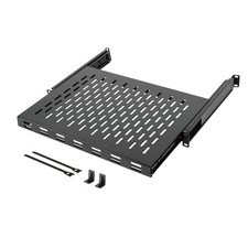Tecmojo 1U Sliding Rack Shelf,4-Post Vented Rack Mount Shelf,13.8in Deep with picture