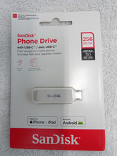 SanDisk - Phone Drive 256GB USB Type-C - Artic White New picture