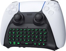 PS5 Controller Mini Keypad Chatpad Wireless Bluetooth Black Plastic QWERTY picture