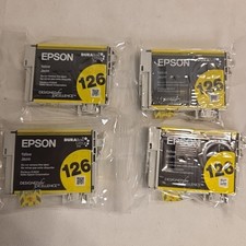NEW GENUINE - EPSON 126 4-PACK YELLOW INK - T126420 Sealed Bags 2026 picture