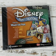 Disney Print Creations PC CD 1800+ Images Winnie The Pooh Print Artist 2002 New picture