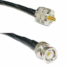 USA-CA LMR240 PL259 UHF MALE to BNC MALE Coaxial RF Pigtail Cable picture