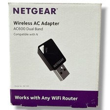 Netgear Wireless AC Adapter AC600 Dual Band In Original Box With Manual & CD picture
