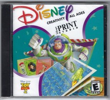 Toy Story 2 Disney Pixar Print Studio CD-Rom Windows PC 95 98 Vintage Software picture