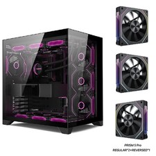 POWER TRAIN Dreamland PRO Gaming PC Case ATX/MATX/ITX Tempered Glass 360mm picture