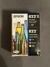 GENUINE EPSON 822XL / 822 INK Cartridges EXP 2029, damaged box picture