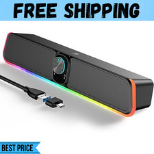 Computer Speakers for Desktop Monitor, PC Speakers with Touch Lights, Volume picture