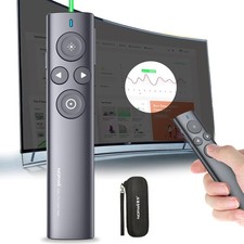 Norwii Wireless Presentation Clicker Digital Pointer N95s Pro 32G Green Light picture