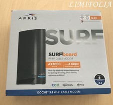 NEW ARRIS Surfboard G34 DOCSIS 3.1 Wi-Fi Cable Modem AX3000 picture