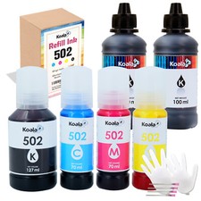 Lot Koala Ink Refill Kit Fit Epsn. 502 Ink EcoTank 2760 4760 3760 2750 ST-2000 picture