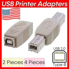USB Printer Cable Adapters USB B Gender Changer USB 2.0 Type B Coupler Scanner picture