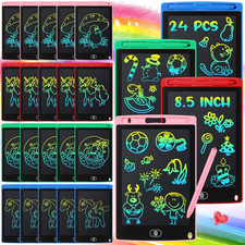24 Pieces LCD Writing Tablet Doodle Board 8.5 Inch Colorful Reusable Screen Boar picture