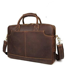 Full-Grain Leather Briefcase 15.6