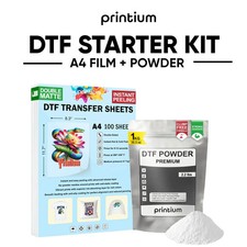 Premium 100-pack A4 DTF Film Sheets and DTF Powder Bundle 2.2 lbs picture