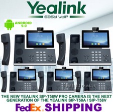 YEALINK SIP-T58W PRO CAMERA SIP IP PHONE WIFI BLUETOOTH ANDROID - 5 PHONES picture