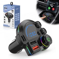 Bluetooth 5.3 Car Wireless FM Transmitter Adapter Hands Free Calling MP3 Player picture