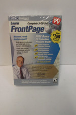 Video Professor Learn Front Page 3-CD Set PC Only As Seen On TV 2006 - SEALED picture