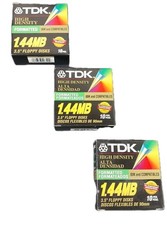 Lot of 3 TDK 3.5