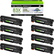 8PK CF283X 83X Toner Cartridge Compatible for HP LaserJet Pro M202dw M225rdn picture