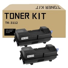 High Yield TK-3112 Black Toner Cartridge 2 Pack picture