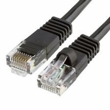 25FT 25feet CAT6 CAT6 RJ45 24AWG UTP Patch Cord Network Ethernet LAN Cable Black picture