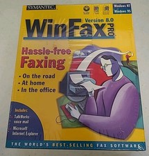 WINFAX 1997 Symantec Hassle-Free Faxing Version 8.0 Pro 95/NT SEALED picture