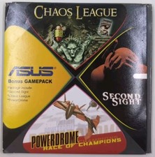 ASUS Bonus Gamepack Promo CD Chaos League 2nd Sight Powerdrome 3 PC Games Rare picture
