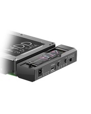 M.2 NVMe/SATA & 2.5”/3.5” Hard Drive Cloner Docking Staion, ICY BOX Black picture