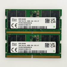 SK hynix 32GB (2x16GB) DDR5 SO-DIMM PC5-4800B 262-Pin HMCG78MEBSA095N picture