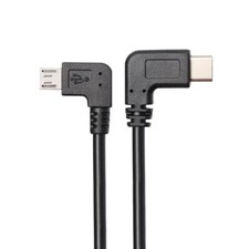  USB Type C Male to Micro B Male Cable, 90 Degree Right Angle on Both End 0.3 M  picture