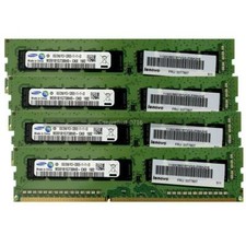 DDR3 Ram 32GB 4x8GB PC3-12800E 1600MHz ECC Unbuffered UDIMM 1.5V for Workstation picture