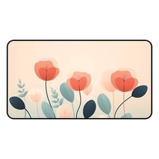 Minimalist Botanical Desk Mat, Cute Large Mouse Pad, Kawaii Gaming Mouse Pad picture