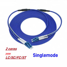 30M Armored Cable Fiber Patch Cord LC to LC FC/SC ST UPC SM 9/125 Duplex Jumper picture