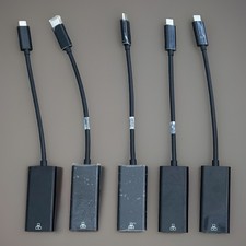 *Lot of 5* Black Box Gigabit Adapter Dongle USB 3.1 Type C Male to RJ-45 picture